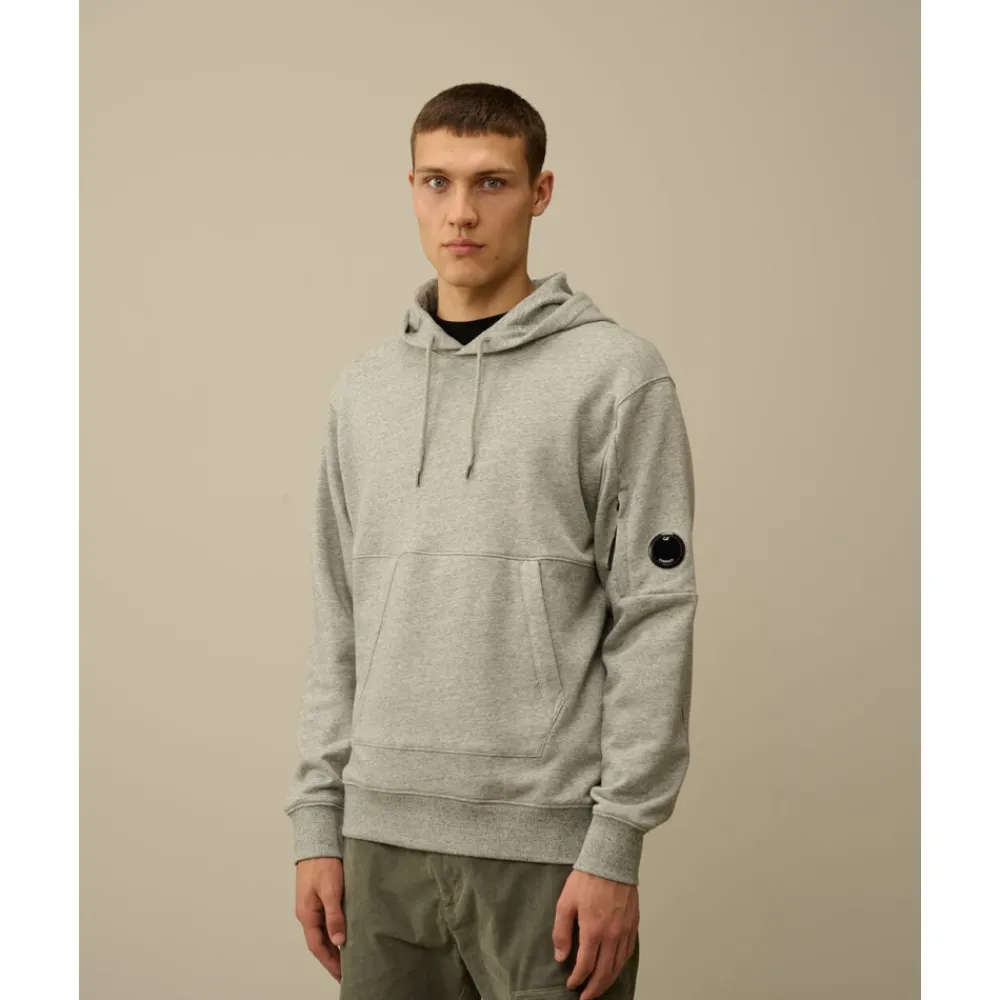 Trøjer^C.P. Company Felpa C/Cappuccio Grå