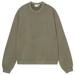 Sweatshirts<Carhartt Wip Felpa Faded Pond Corp Grøn