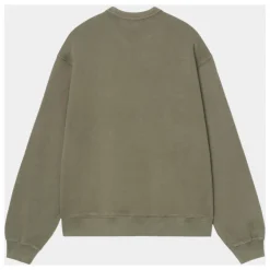 Sweatshirts<Carhartt Wip Felpa Faded Pond Corp Grøn