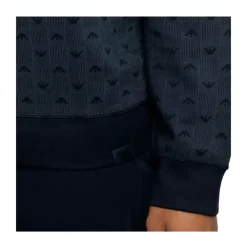 Trøjer|Sweatshirts^Emporio Armani Felpa Lounge Jacquard Blå