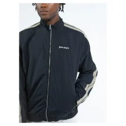 Træningsjakker<Palm Angels Felpa Nylon Track Sort