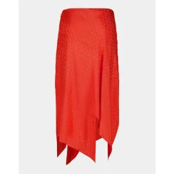 Nederdele^Fendi FF Jacquard Midi Skirt Rød