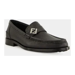 Loafers^Fendi FF Metal Loafers Sort