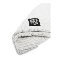 Huer, Kasketter & Hatte|Huer & Kasketter^Stone Island Fine Knit Beanie Grå