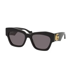 Solbriller<Gucci Firkantet Cat Eye Solbriller i Sort