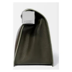 Clutch<Jacquemus Firkantet Rund Clutch Taske Mørk Khaki Grøn
