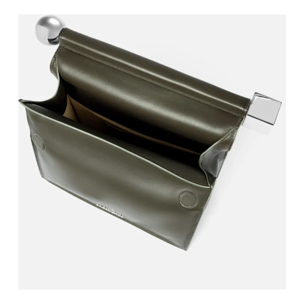 Clutch<Jacquemus Firkantet Rund Clutch Taske Mørk Khaki Grøn