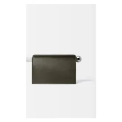 Clutch<Jacquemus Firkantet Rund Clutch Taske Mørk Khaki Grøn
