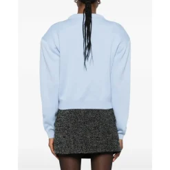 Striktrøjer & Sweatere<ROTATE Birger Christensen Firm Knit Cardigan Blå
