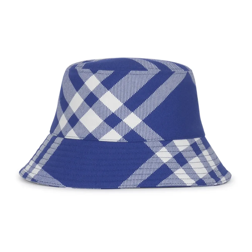 Huer, Kasketter & Hatte^Burberry Fishermans Cap i sæsonbetonede tern Blå