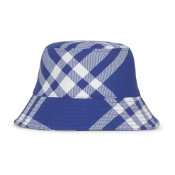 Huer, Kasketter & Hatte^Burberry Fishermans Cap i sæsonbetonede tern Blå