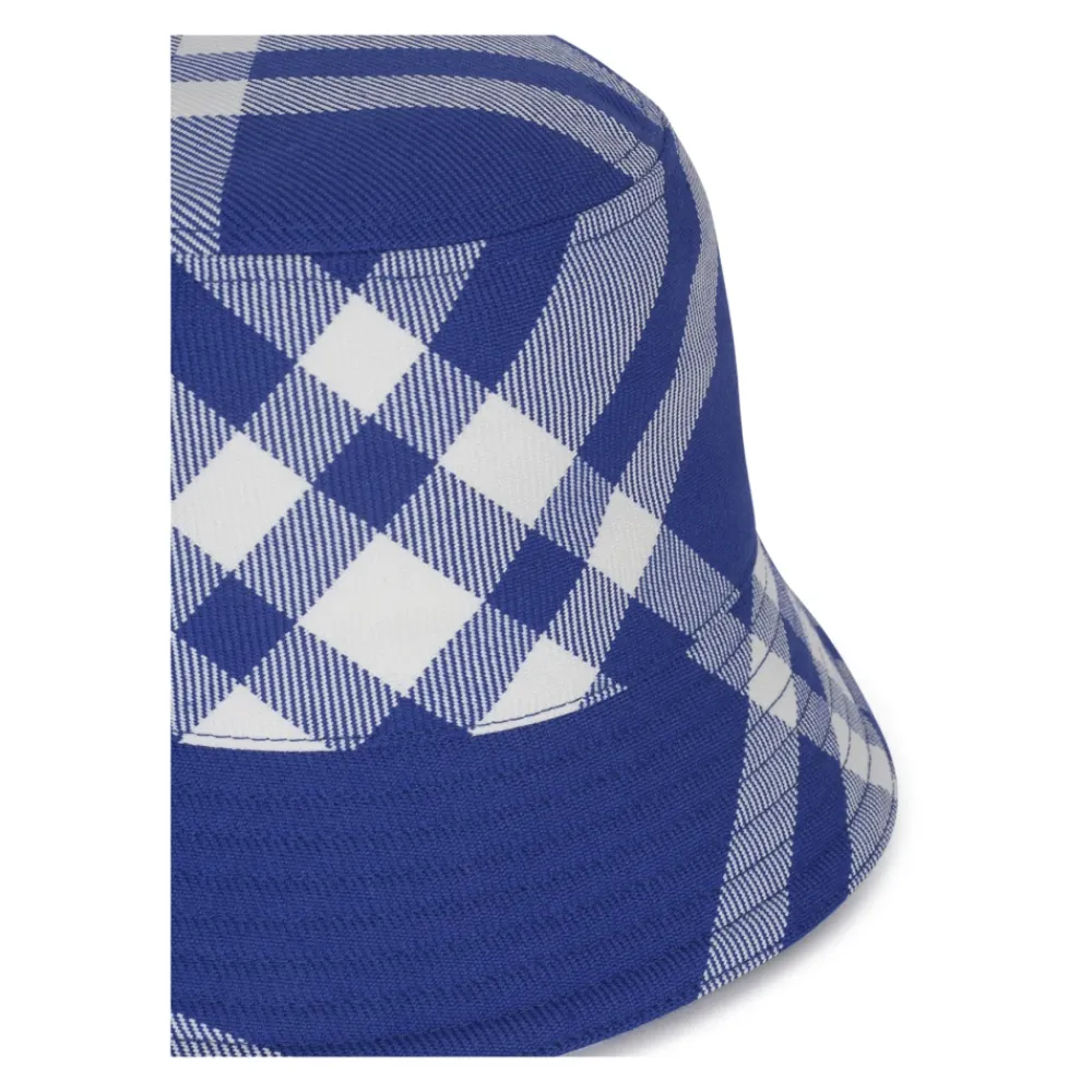 Huer, Kasketter & Hatte^Burberry Fishermans Cap i sæsonbetonede tern Blå