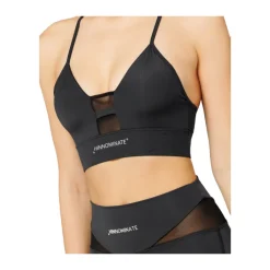 T-Shirts & Toppe<HINNOMINATE Fitness Top med Tyl Indsats Sort