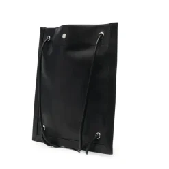 Indkøbstasker^Saint Laurent Flad Crossbody Taske Læder Sort