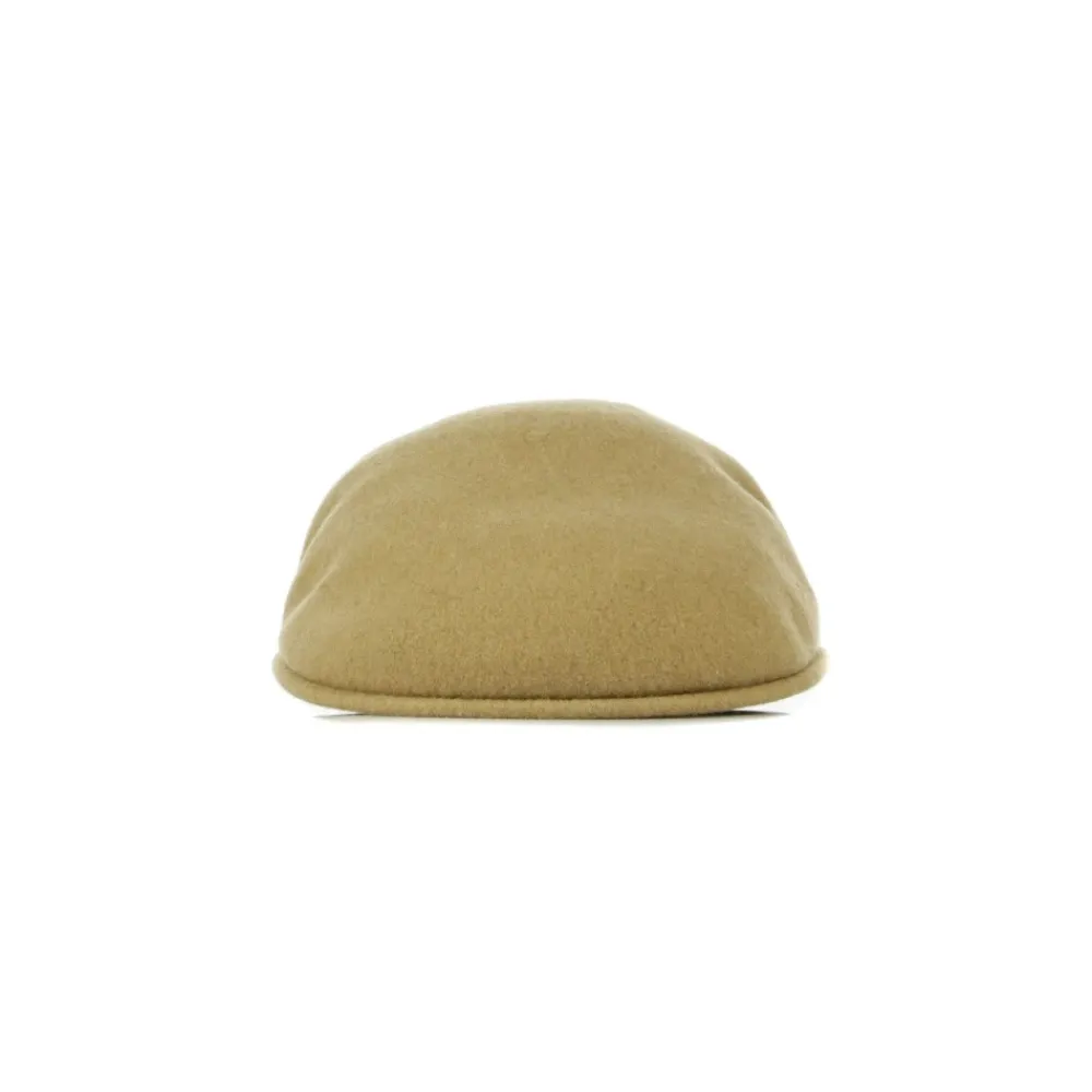 Huer, Kasketter & Hatte^Kangol Flad Kasket Kameluld Broderet Logo Brun