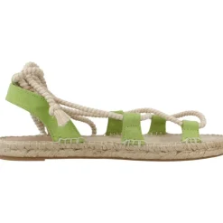 Sandaler<Yellow Flade sandaler til kvinder Grøn