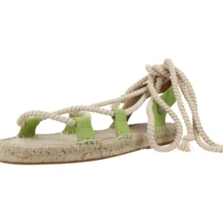 Sandaler<Yellow Flade sandaler til kvinder Grøn