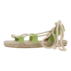 Sandaler<Yellow Flade sandaler til kvinder Grøn