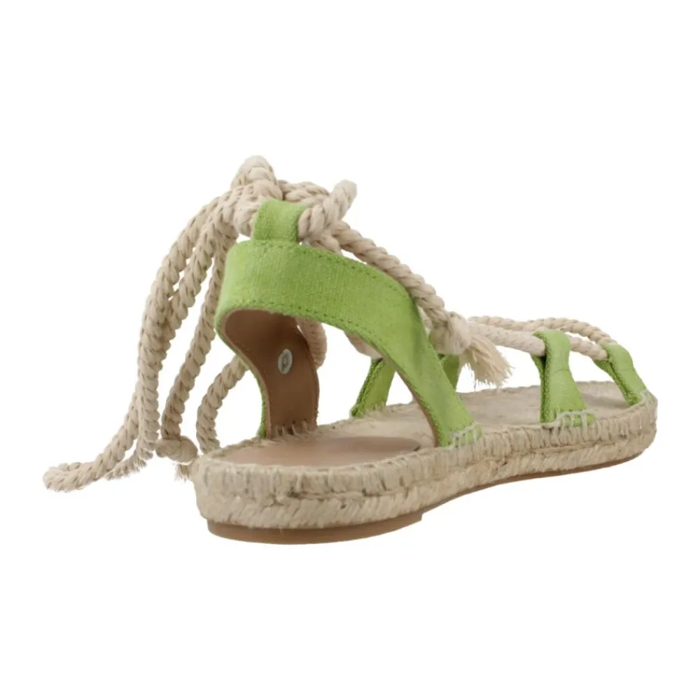 Sandaler<Yellow Flade sandaler til kvinder Grøn