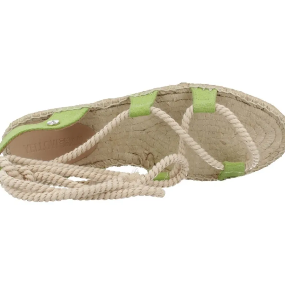Sandaler<Yellow Flade sandaler til kvinder Grøn