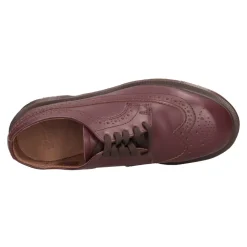 Snøresko<Dr. Martens Flade sko Bordeaux Rød