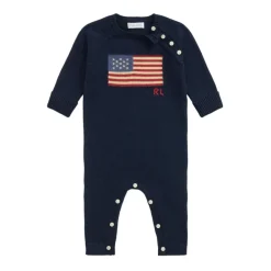 Overtøj^Polo Ralph Lauren Flag Design One Piece Coverall Blå