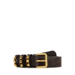 Bælter<Valentino Garavani Flaneuse Bælte i Ruskind 30 mm Brun