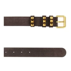 Bælter<Valentino Garavani Flaneuse Bælte i Ruskind 30 mm Brun