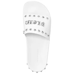 Sandaler^Philipp Plein Flat Gummy Sandals Gothic Plein Hvid