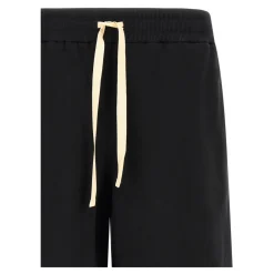 Træningsbukser & Tights<Jil Sander Fleece Cotton Bermuda Shorts Sort
