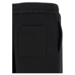 Træningsbukser & Tights<Jil Sander Fleece Cotton Bermuda Shorts Sort