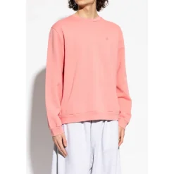 Trøjer|Sweatshirts^Acne Studios Fleece Face Logo Sweatshirt Pink