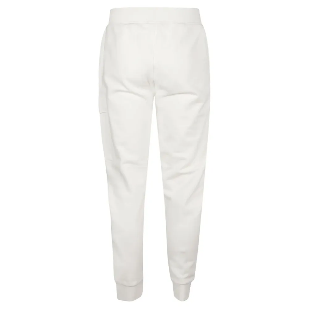 Bukser<C.P. Company Fleece Sweatpants med tilspidset ben Hvid
