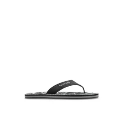 Sandaler^Balenciaga Flip-flops med logo Sort