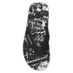 Sandaler^Balenciaga Flip-flops med logo Sort