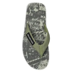 Sandaler^Balenciaga Flip-flops med logo Grøn