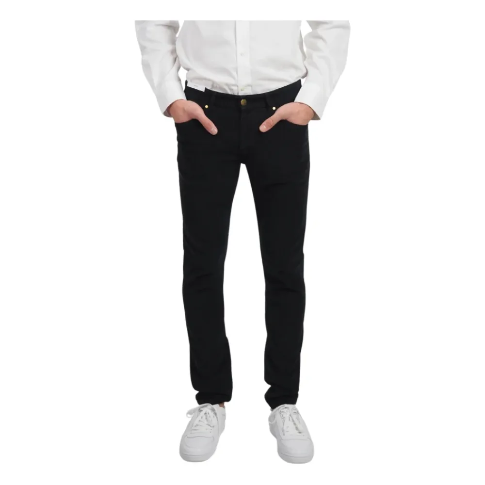 Jeans<PT Torino Fløjl 5-lomme jeans stil bukser Sort