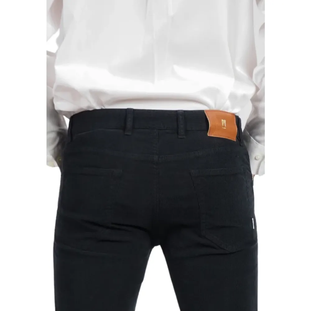 Jeans<PT Torino Fløjl 5-lomme jeans stil bukser Sort