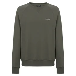 Trøjer|Sweatshirts<Balmain Flocked sweatshirt Grøn