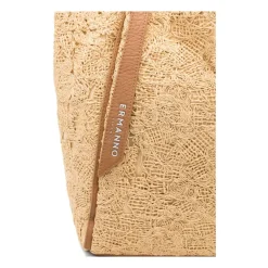 Indkøbstasker^Ermanno Scervino Floral Appliqué Tote Bag Beige
