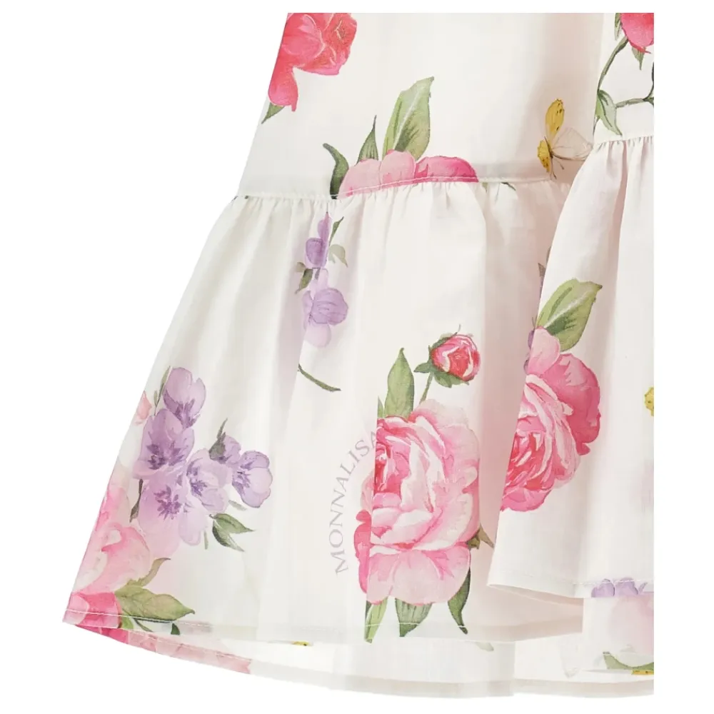 Kjoler & Nederdele^Monnalisa Floral Muslin Kjole Multifarvet