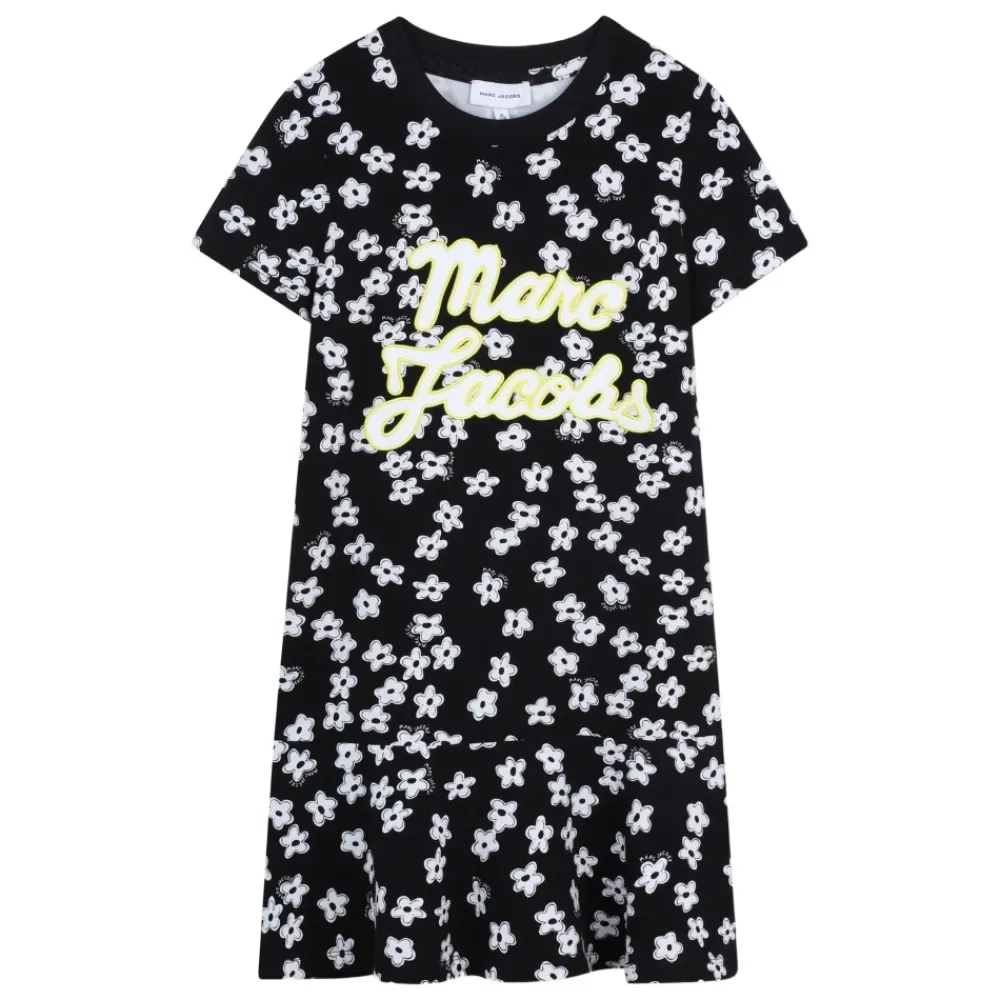 Kjoler & Nederdele<Marc Jacobs Floral Print Rundhalset Kjole Sort