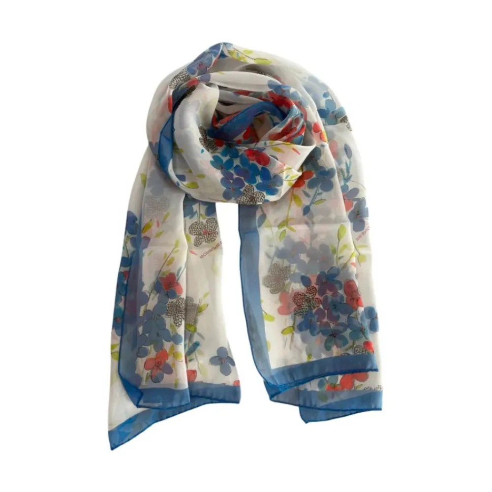 Tørklæder^Borbonese Floral Print Stole Multifarvet