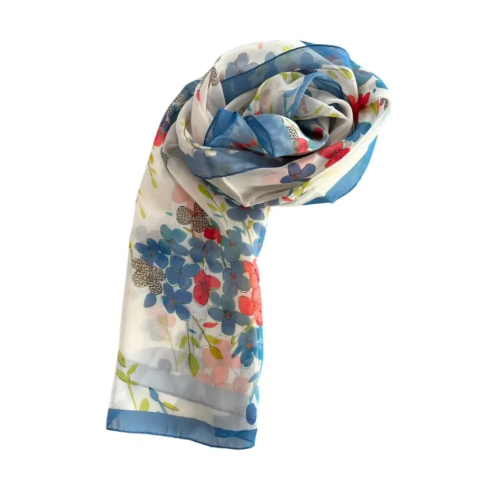 Tørklæder^Borbonese Floral Print Stole Multifarvet