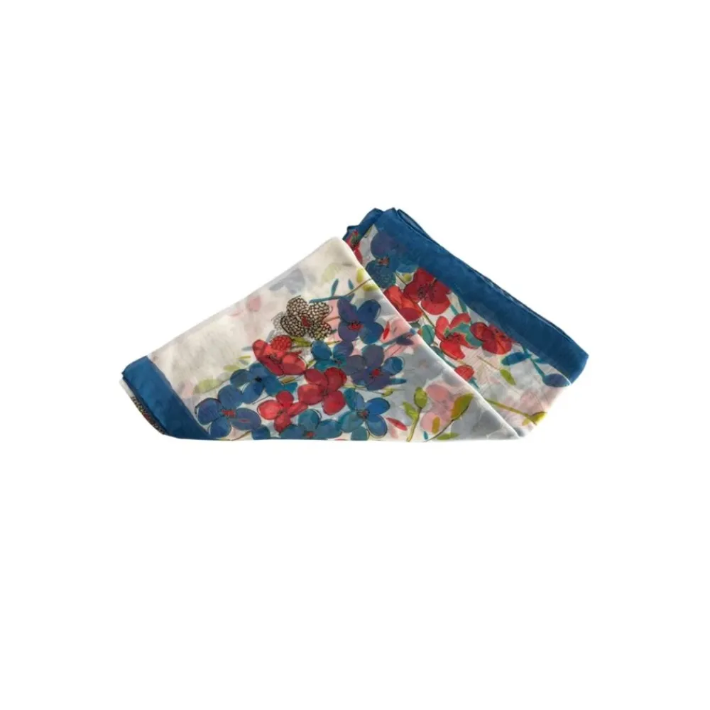 Tørklæder^Borbonese Floral Print Stole Multifarvet