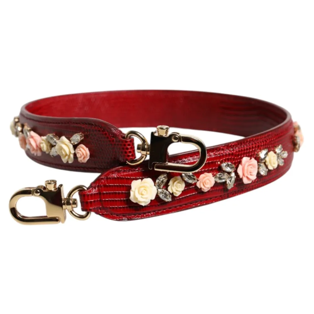 Tilbehør Til Tasker^Dolce & Gabbana Floral Skuldertaske Rød