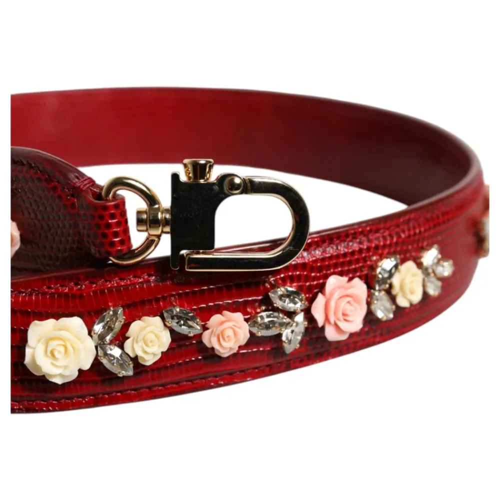 Tilbehør Til Tasker^Dolce & Gabbana Floral Skuldertaske Rød