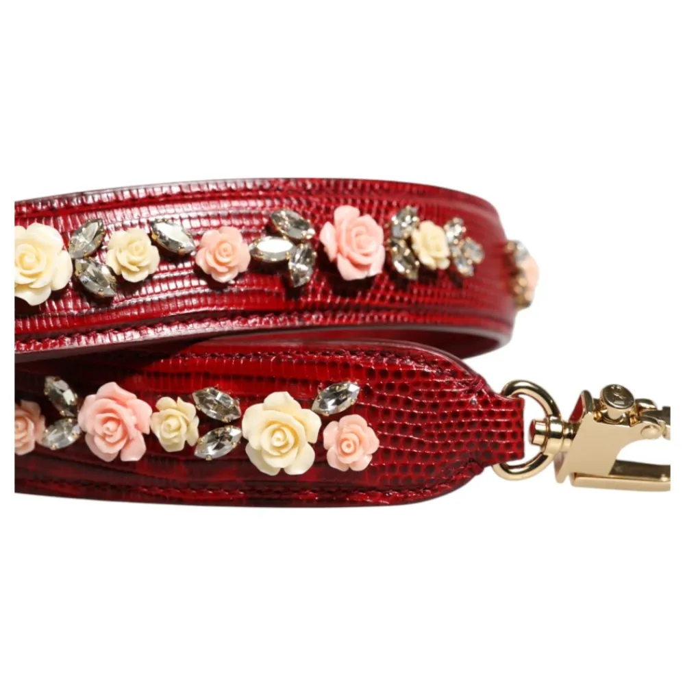 Tilbehør Til Tasker^Dolce & Gabbana Floral Skuldertaske Rød