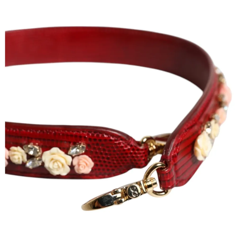 Tilbehør Til Tasker^Dolce & Gabbana Floral Skuldertaske Rød