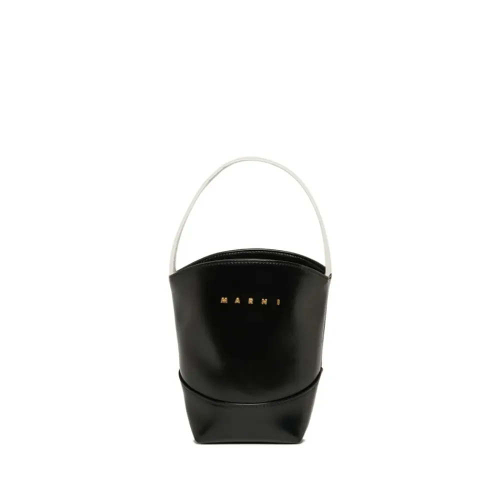 Tasker<Marni Flower Basket Handbag Sort